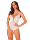 Body Heavenlly – lenjerie seducătoare transparentă cu decupaje și dantelă, alb